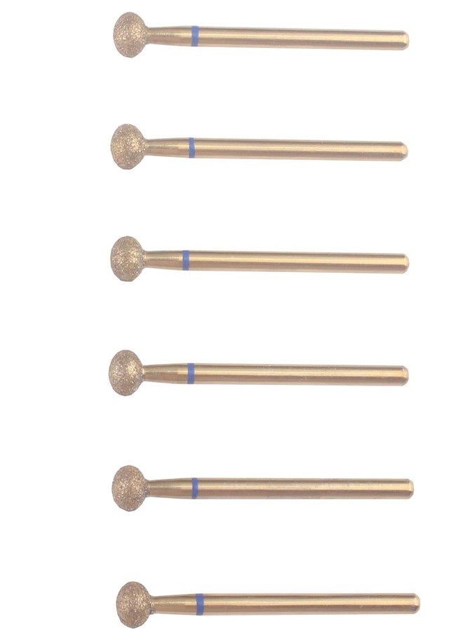 MZCMSL 6pcs Pro Diamond Ball Bits 5.0mm, Cuticle Drill Bit Set for Russian Manicure, 3/32 Shank efile Bit (Medium) - Image 4